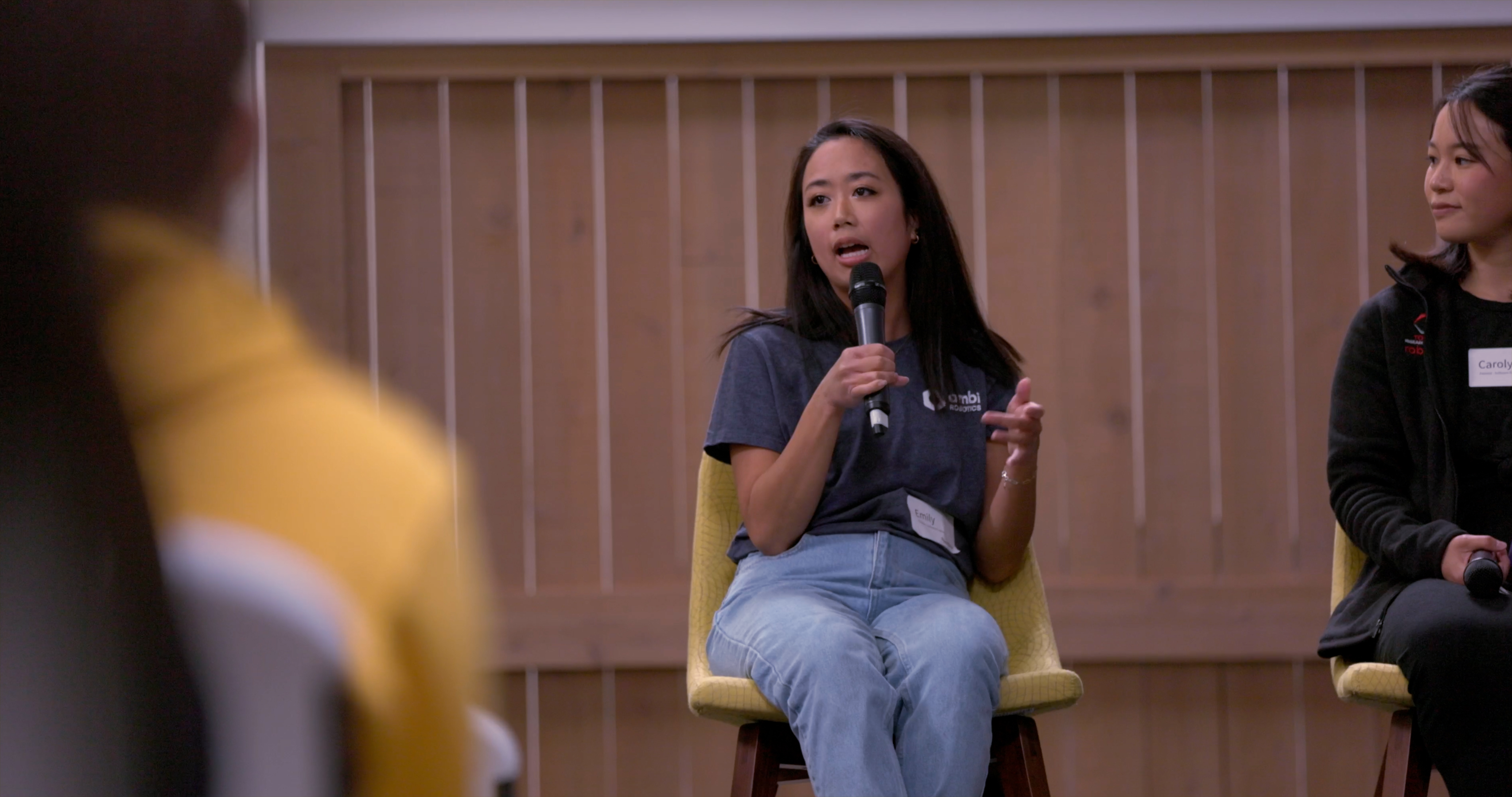 Ambi Robotics Inc. - Emily-Lin-speaking-on-stage
