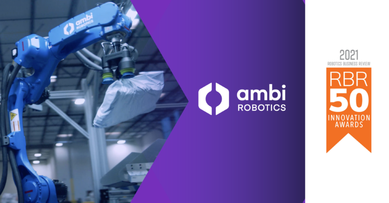 Ambi Robotics Named 2021 RBR50 Innovation Award Winner