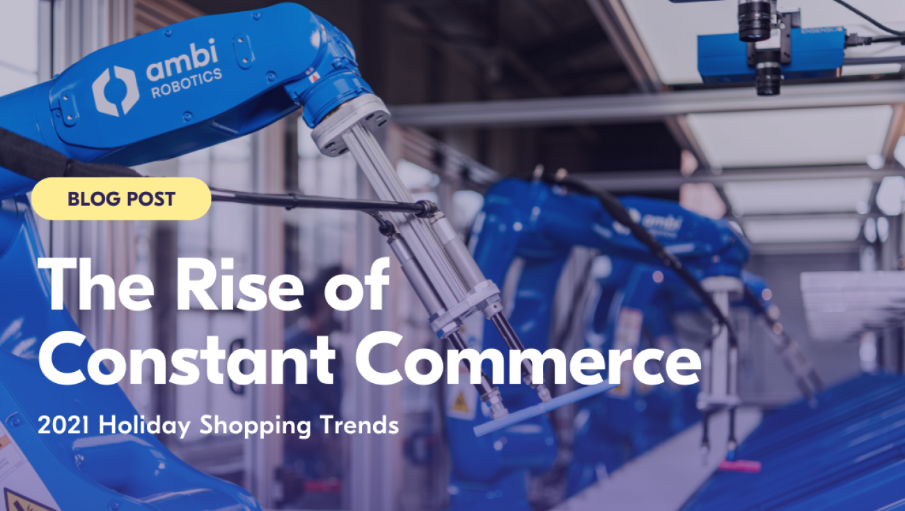 Warehouse robotics piece-picking holiday peak demand